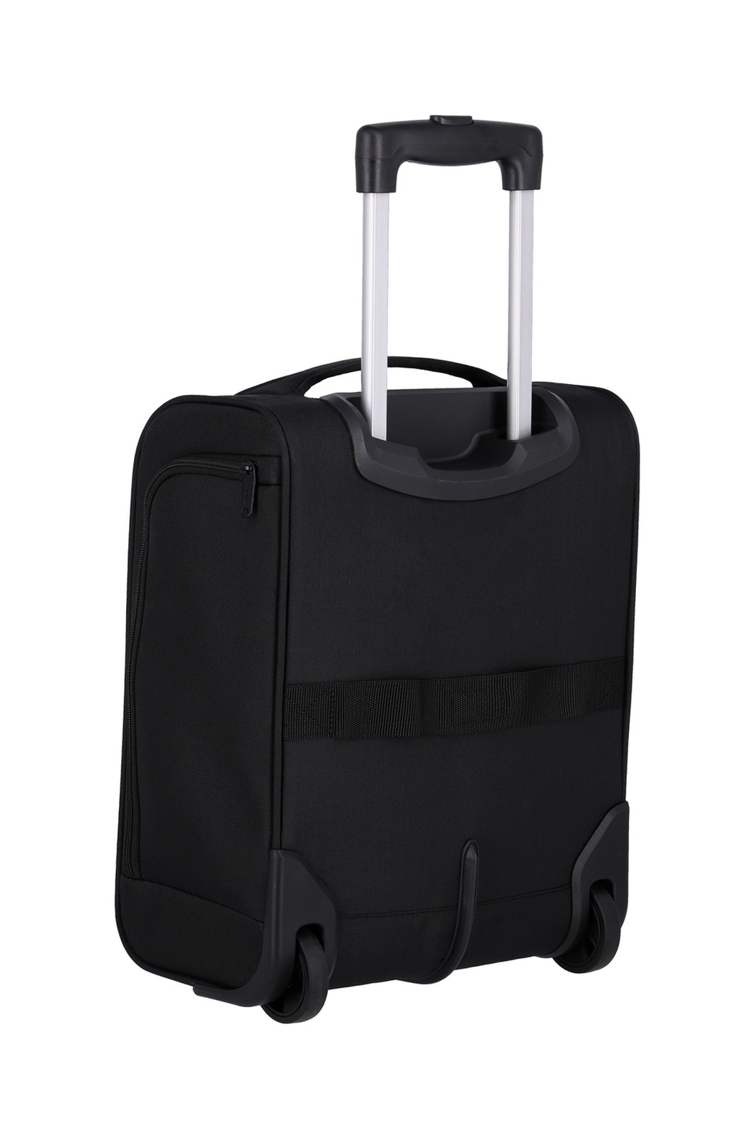 Travelite Cabin 2-wiel Underseater trolley 43 cm 90225 01 zwart achterkant trekstang