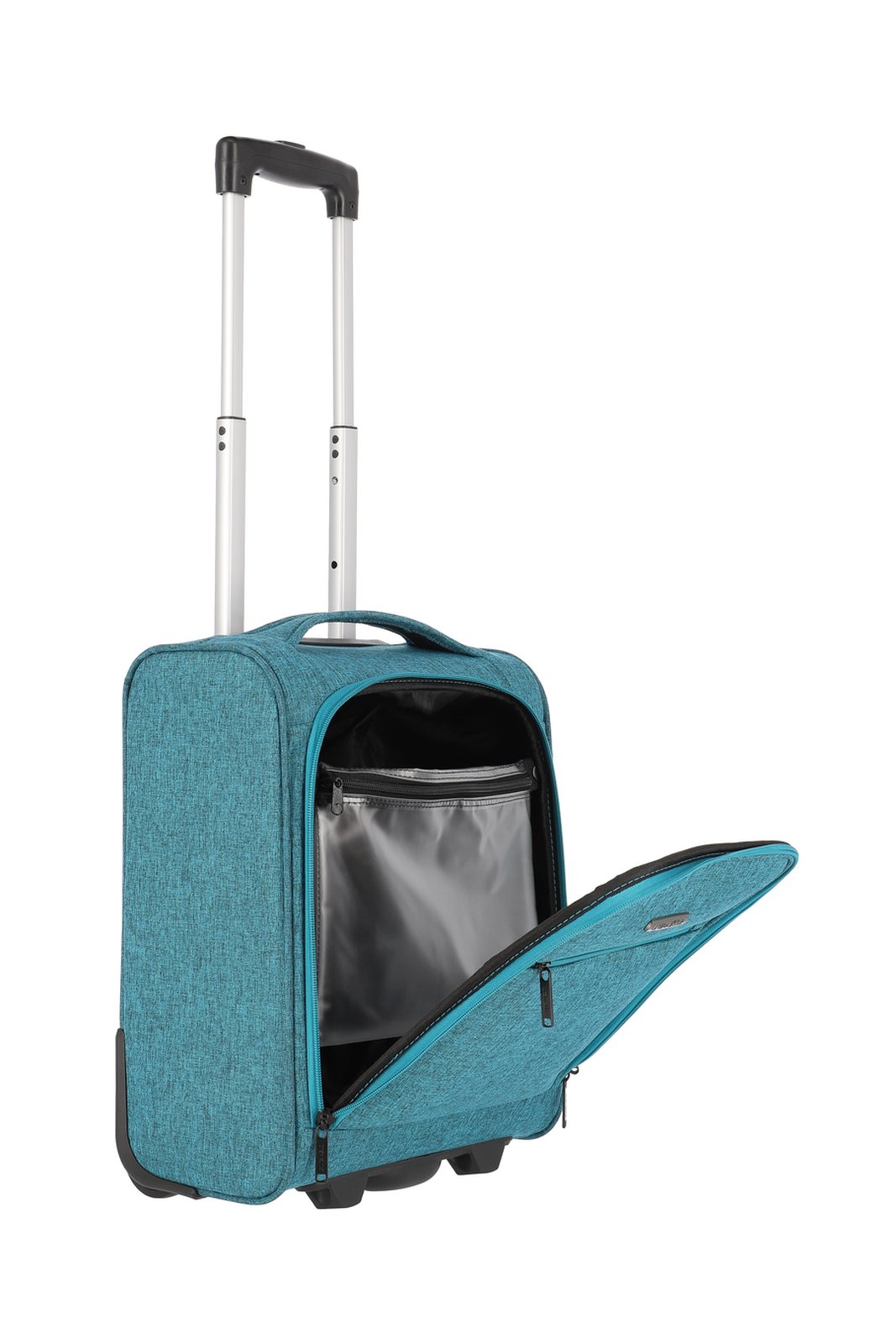 Travelite Cabin 2-wiel Underseater trolley 43 cm 90225 22 petrol binnenkant links
