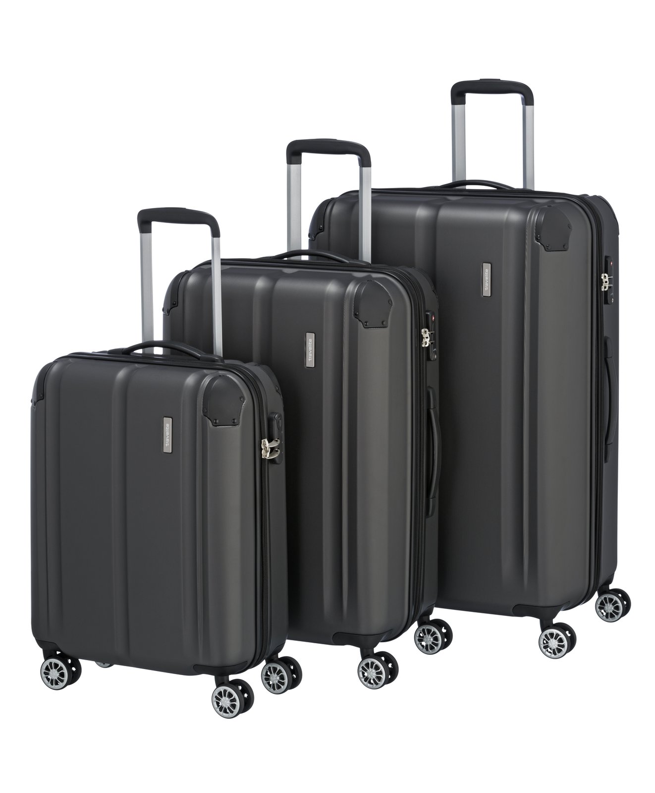Travelite City 4-wiel trolley L uitbreidbaar 77 cm (harde koffer) 04 - Anthracite - Afbeelding 7