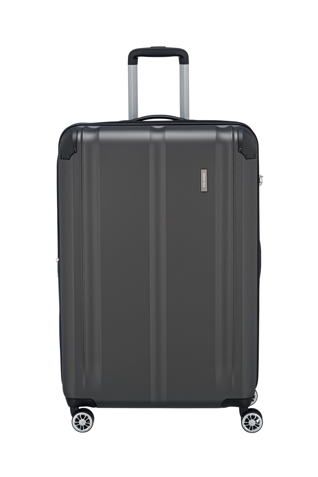 Travelite City 4-wiel trolley L 77 cm | Uitbreidbare koffer 73049 04 anthracite voorkant