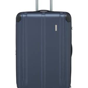 Travelite City 4-wiel trolley L 77 cm | Uitbreidbare koffer 73049 20 blauw voorkant