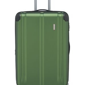 Travelite City 4-wiel trolley L 77 cm | Uitbreidbare koffer 73049 80 groen voorkant