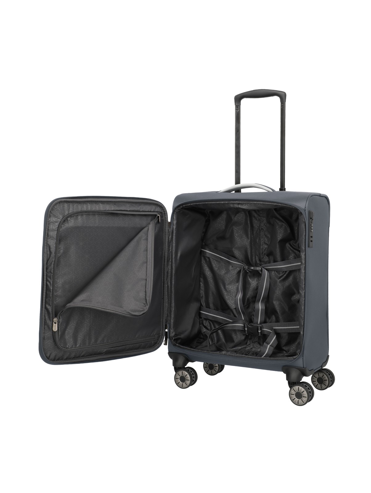 Travelite Jetpack Max handbagage spinner 55 cm | 41 liter 90219 04 anthracite binnenkant