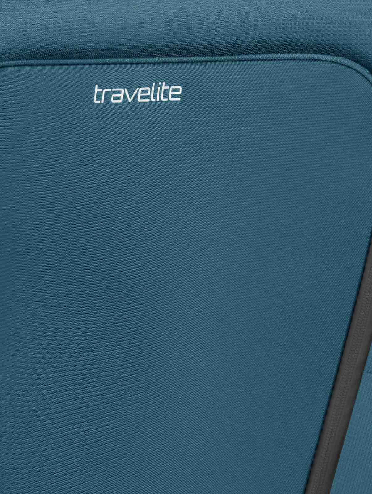 Travelite Jetpack Max handbagage spinner 55 cm | 41 liter 90219 22 petrol logo