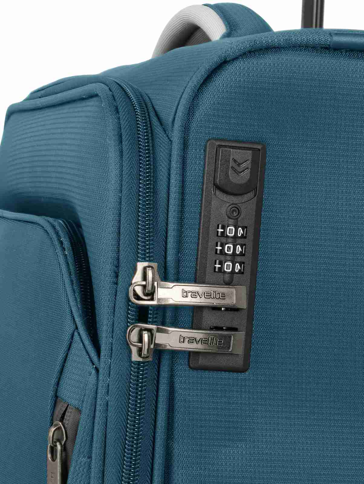 Travelite Jetpack Slim 2 Cabin 40 liter | Handbagage trolley 90224 22 petrol cijferslot
