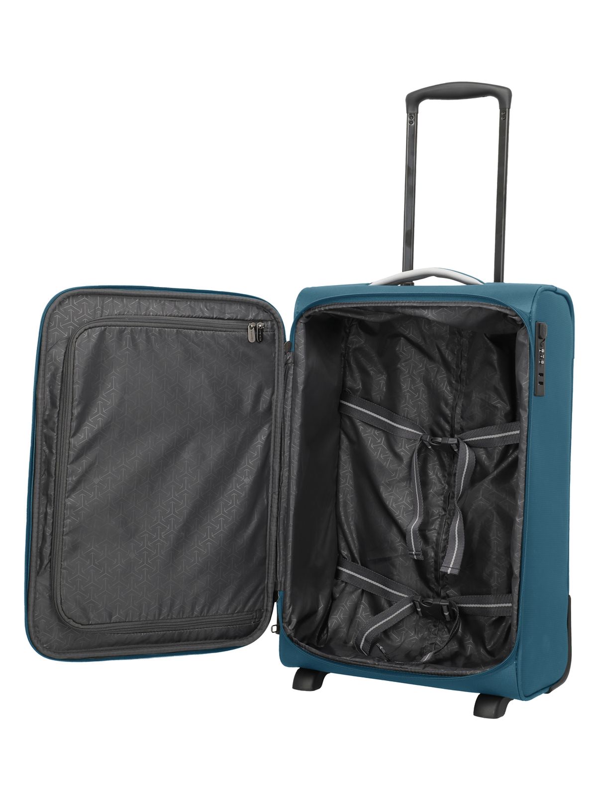 Travelite Jetpack Slim 2 Cabin 40 liter | Handbagage trolley 90224 22 petrol binnekant 2