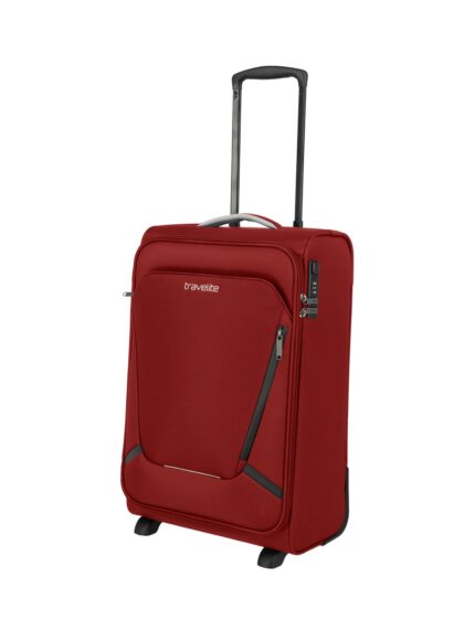 Travelite Jetpack Slim 2 Cabin 40 liter | Handbagage trolley 90224 10 rood schuin