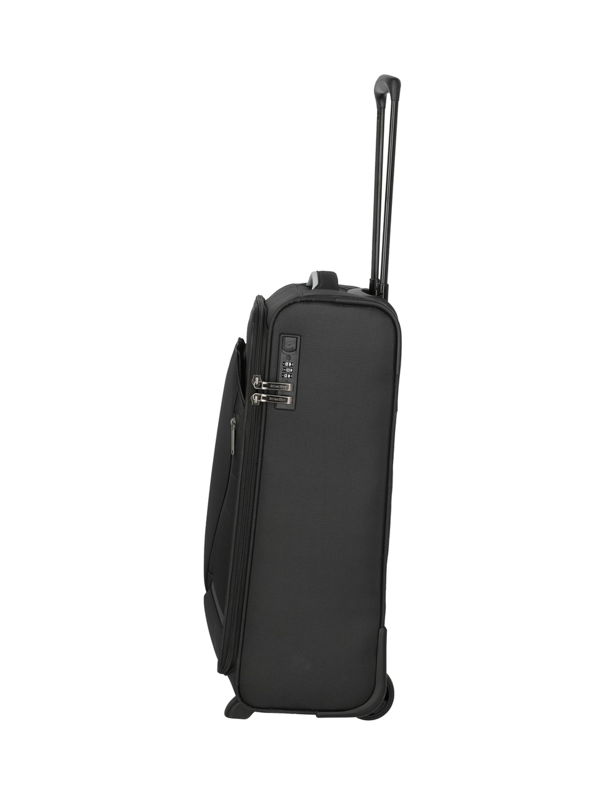 Travelite Jetpack Slim 2 Cabin 40 liter | Handbagage trolley 90224 01 zwart zijkant rechts