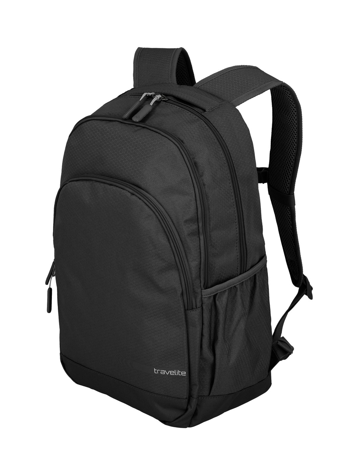 Travelite Kick Off Backpack L 22 liter | Rugzak 6918 01 zwart schuin