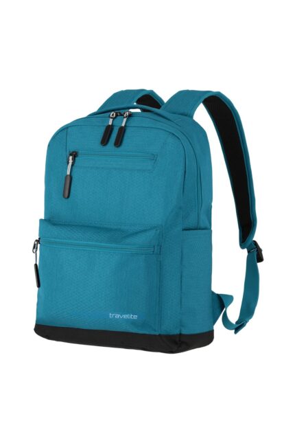 Travelite Kick Off Backpack M 17 liter | Rugzak 6917 22 petrol schuin