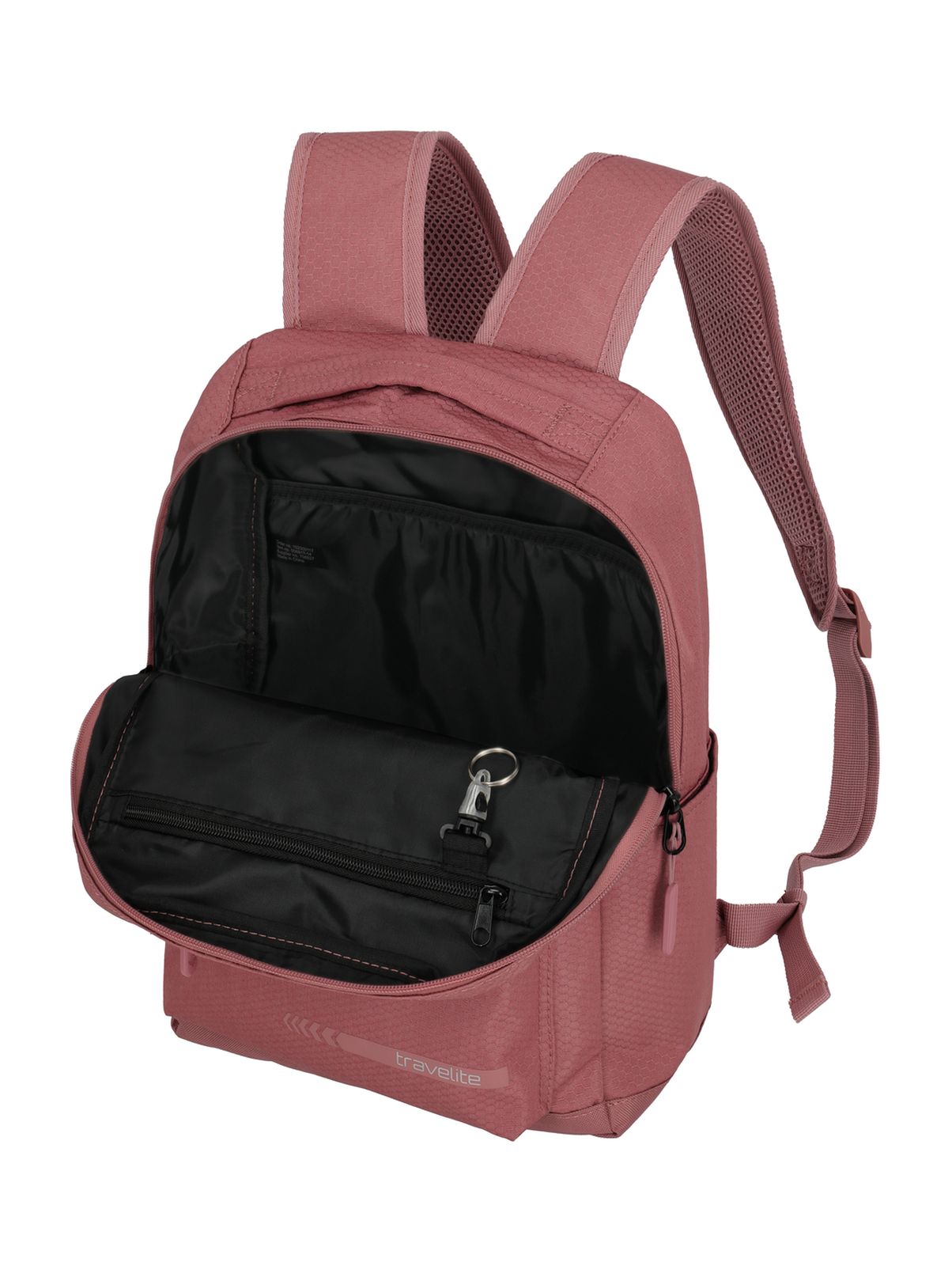 Travelite Kick Off Backpack M 17 liter | Rugzak 6917 14 rosé binnenkant