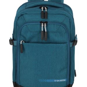 Travelite Kick Off Cabin Backpack 20 liter | Handbagage rugzak 6921 22 petrol voorkant