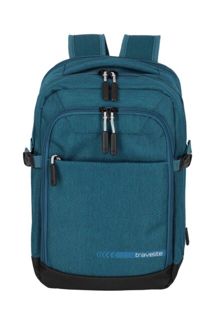 Travelite Kick Off Cabin Backpack 20 liter | Handbagage rugzak 6921 22 petrol voorkant