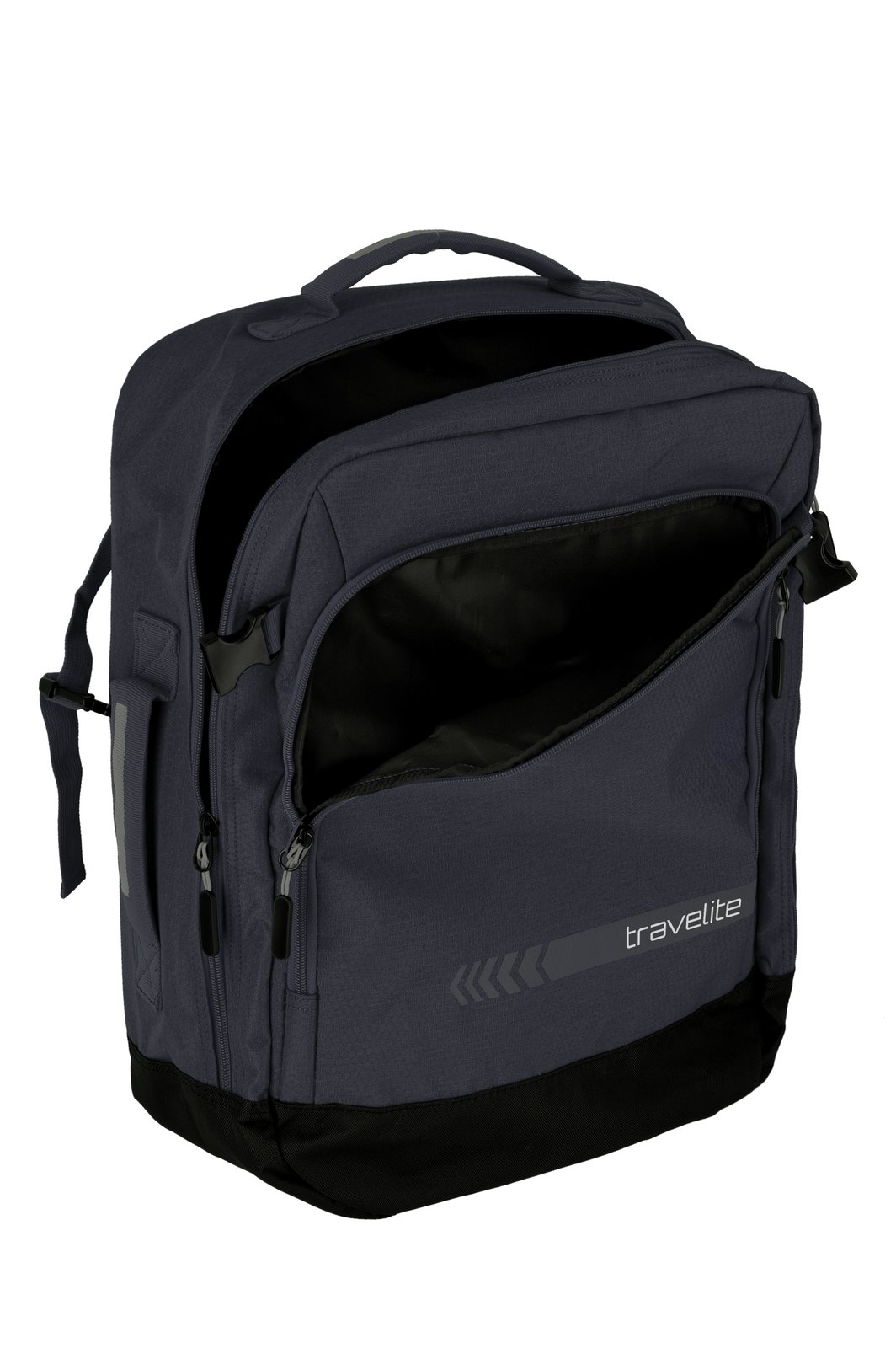 Travelite Kick Off Cabin Size Duffle/Backpack 35L | Handbagage 6912 04 dark anthracite binnenkant