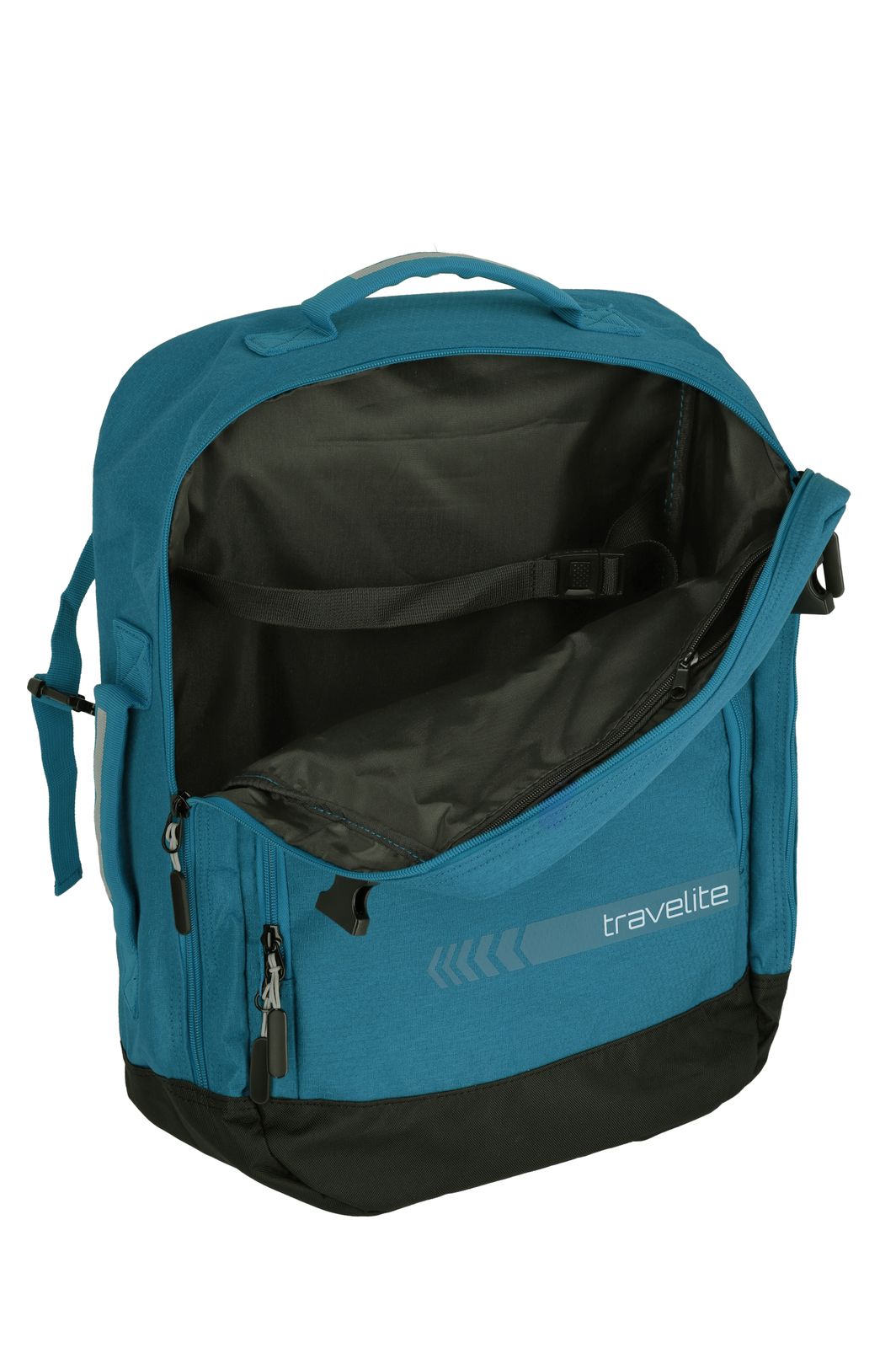 Travelite Kick Off Cabin Size Duffle/Backpack 35L | Handbagage 6912 22 petrol open 2