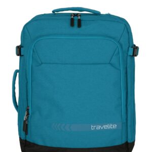 Travelite Kick Off Cabin Size Duffle/Backpack 35L | Handbagage 6912 22 petrol voorkant