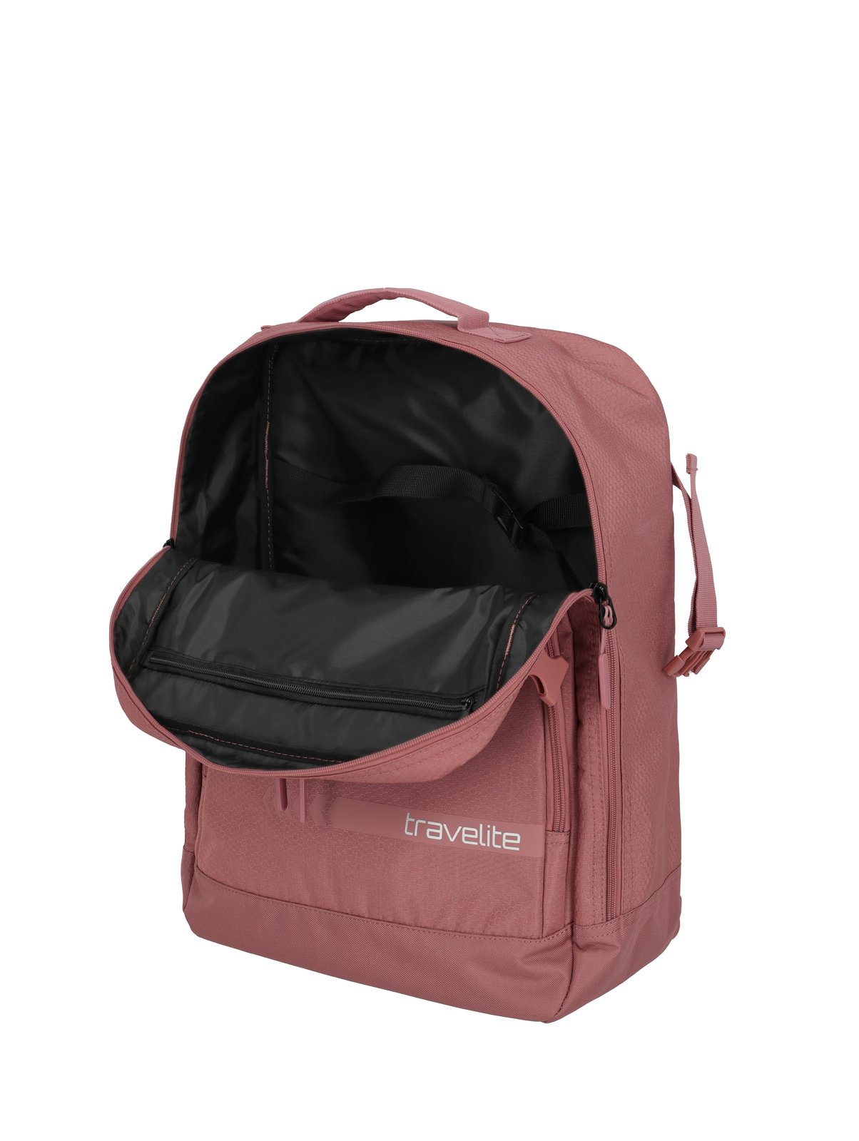 Travelite Kick Off Cabin Size Duffle/Backpack 35L | Handbagage 6912 14 rosé binnenkant
