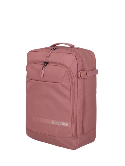 Travelite Kick Off Cabin Size Duffle/Backpack 35L | Handbagage 6912 14 rosé rechts schuin