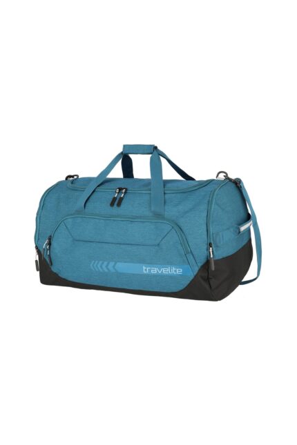 Travelite Kick Off Duffle L 73 liter | Reistas 6915 22 petrol schuin