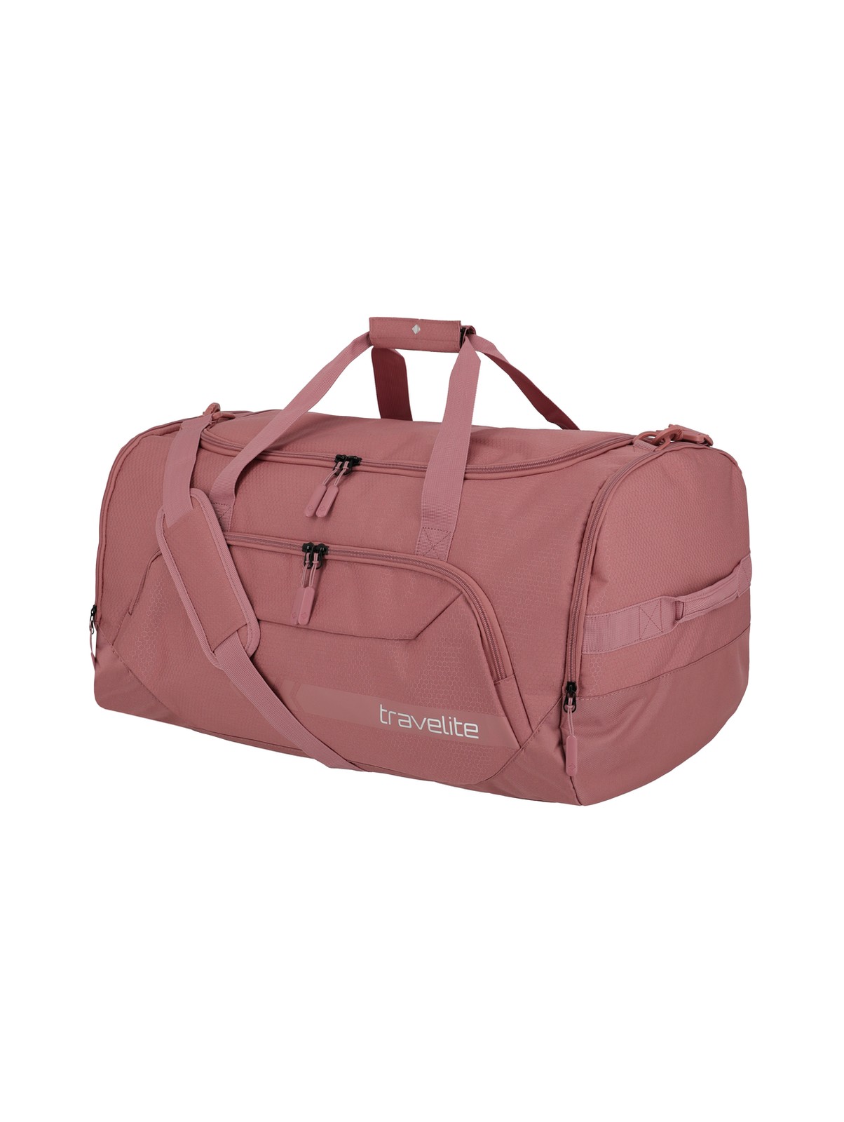 Travelite Kick Off Duffle L 73 liter | Reistas 6915 14 rosé schuin