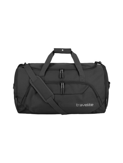 Travelite Kick Off Duffle L 73 liter | Reistas 6915 01 zwart voorkant