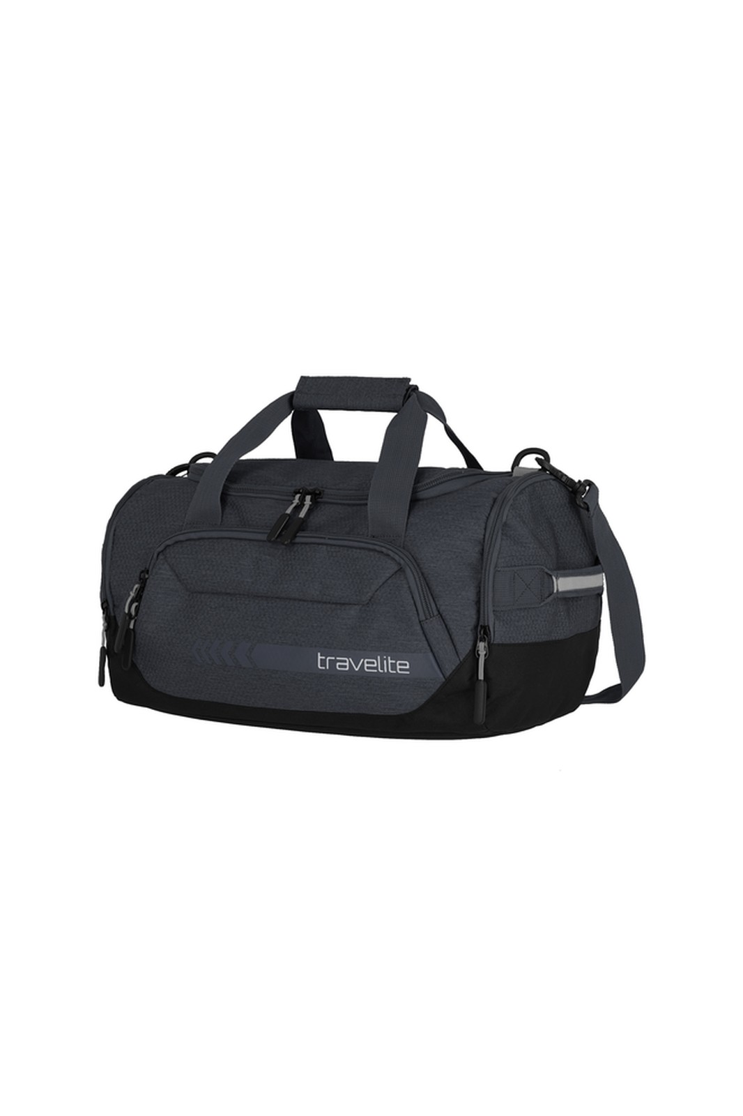 Travelite Kick Off Duffle S 23 liter | Compacte sporttas 6913 04 dark anthracite rechts schuin