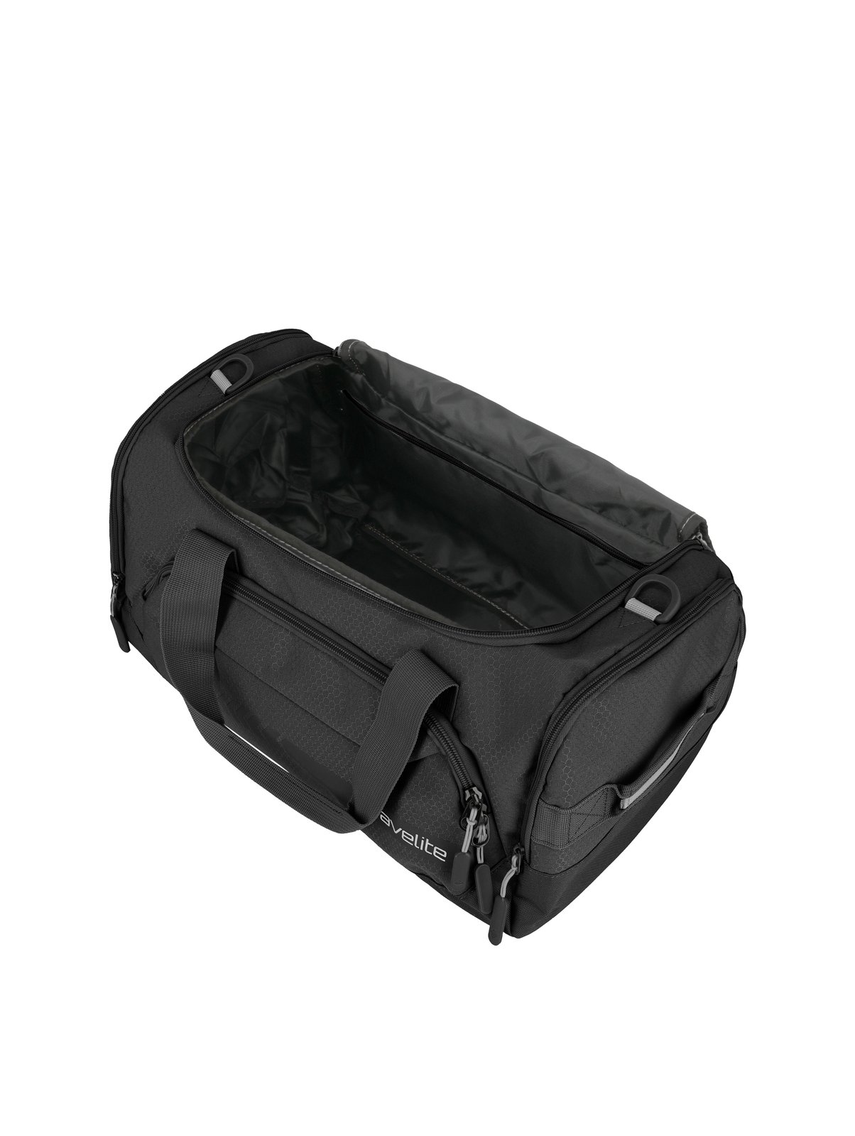 Travelite Kick Off Duffle S 23 liter | Compacte sporttas 6913 01 zwart binnenkant