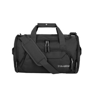Travelite Kick Off Duffle S 23 liter | Compacte sporttas 6913 01 zwart voorkant