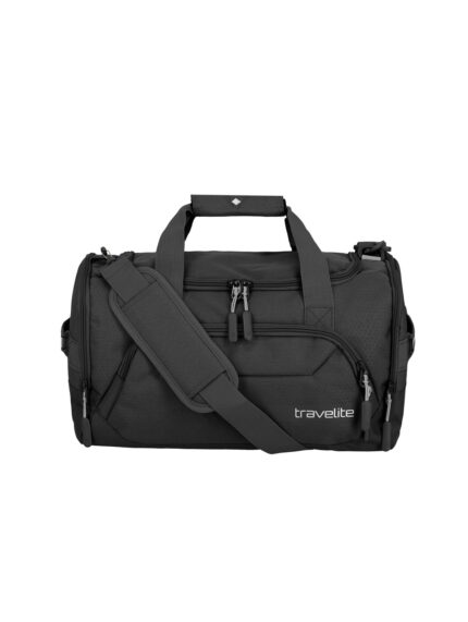 Travelite Kick Off Duffle S 23 liter | Compacte sporttas 6913 01 zwart voorkant