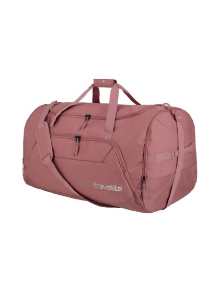 Travelite Kick Off Duffle XL 120 liter | Reistas 6916 14 rosé schuin