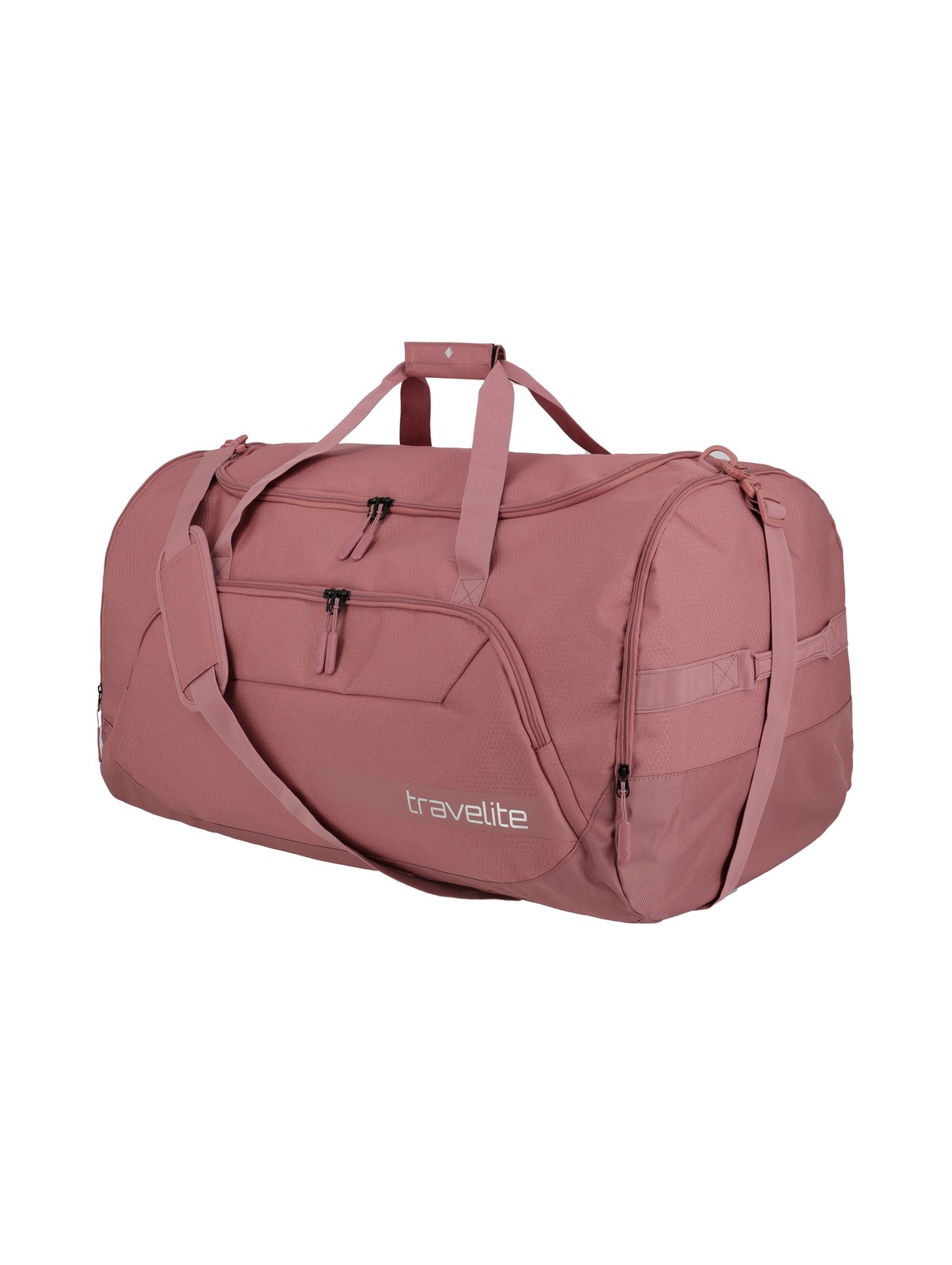 Travelite Kick Off Duffle XL 120 liter | Reistas 6916 14 rosé schuin