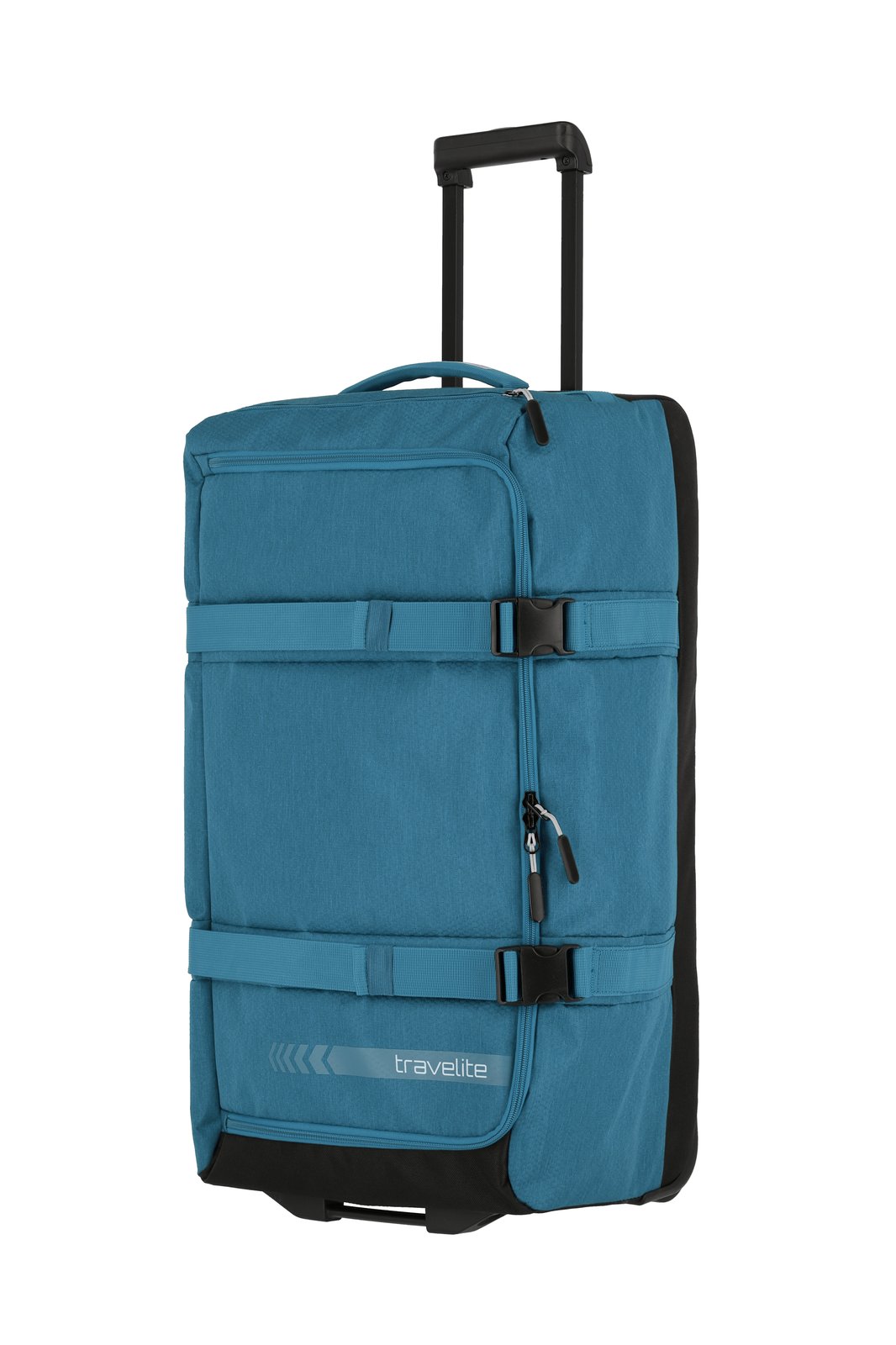 Travelite Kick Off Wheeled Duffle L | Reistas 65 liter 6910 22 petrol rechts schuin trekstang