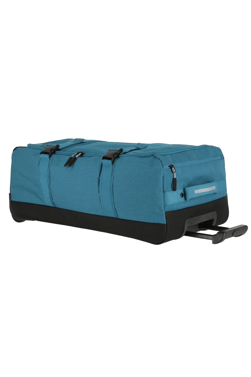 Travelite Kick Off Wheeled Duffle L | Reistas 65 liter 6910 22 petrol schuin voor trekstang