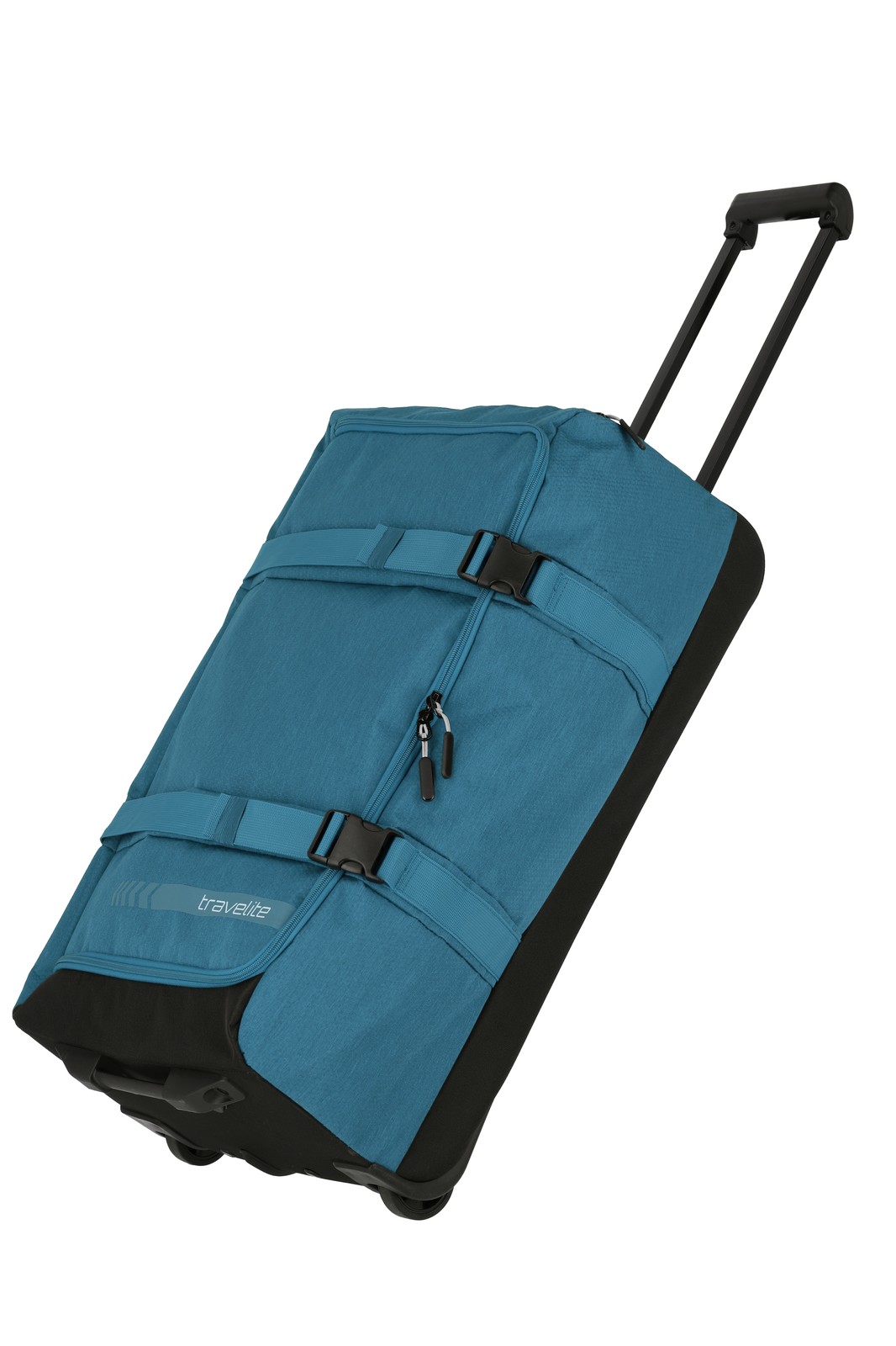 Travelite Kick Off Wheeled Duffle L | Reistas 65 liter 6910 22 petrol schuin