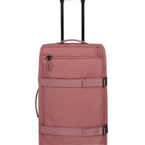 Travelite Kick Off Wheeled Duffle L | Reistas 65 liter 6910 14 rosé voorkant trekstang