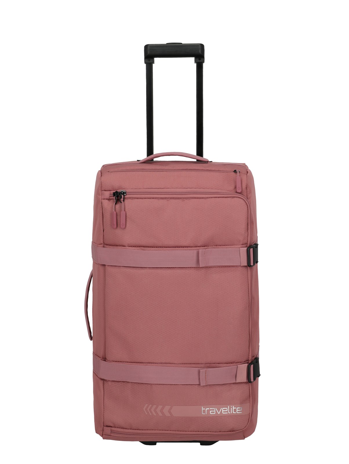 Travelite Kick Off Wheeled Duffle L | Reistas 65 liter 6910 14 rosé voorkant trekstang
