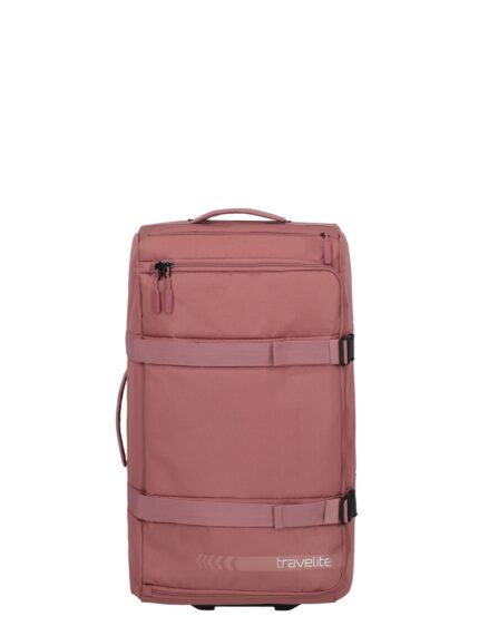 Travelite Kick Off Wheeled Duffle L | Reistas 65 liter 6910 14 rosé voorkant