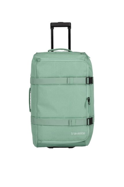 Travelite Kick Off Wheeled Duffle L | Reistas 65 liter 6910 80 sage voorkant trekstang