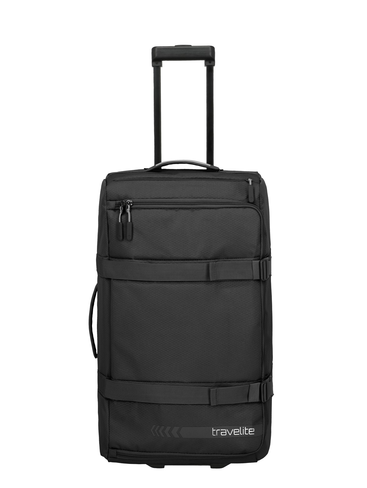Travelite Kick Off Wheeled Duffle L | Reistas 65 liter 6909 01 zwart voorkant trekstang