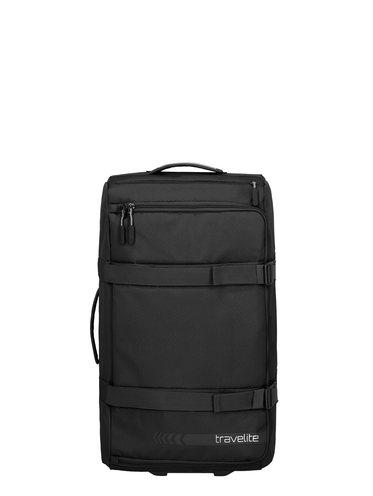 Travelite Kick Off Wheeled Duffle L | Reistas 65 liter 6909 01 zwart voorkant