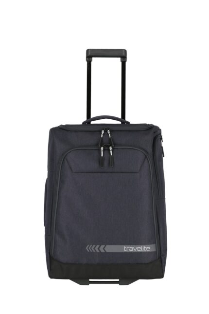 Travelite Kick Off Wheeled Duffle S 55 cm | Reistas dark anthracite voorkant
