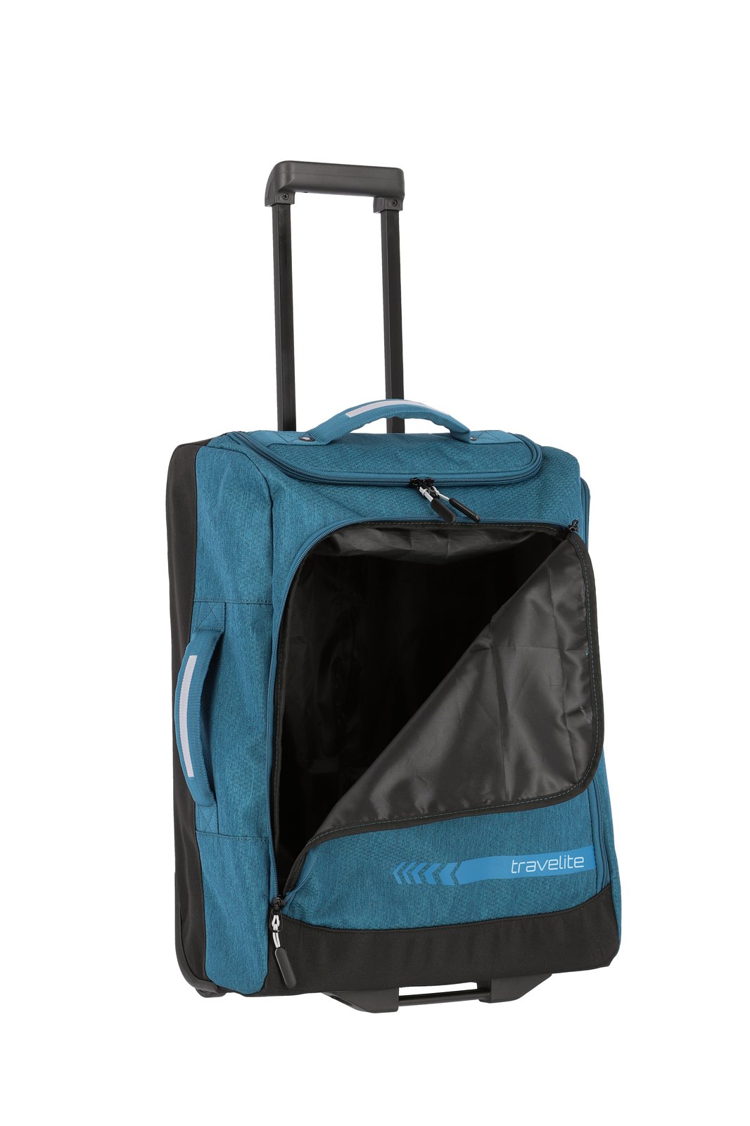 Travelite Kick Off Wheeled Duffle S 55 cm | Reistas 6909 22 petrol open 2