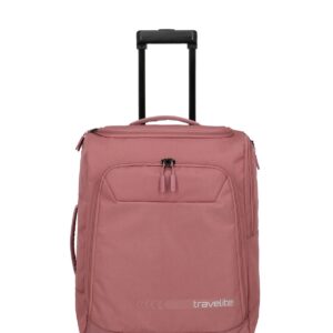 Travelite Kick Off Wheeled Duffle S 55 cm | Reistas 6909 14 rosé voorkant trekstang