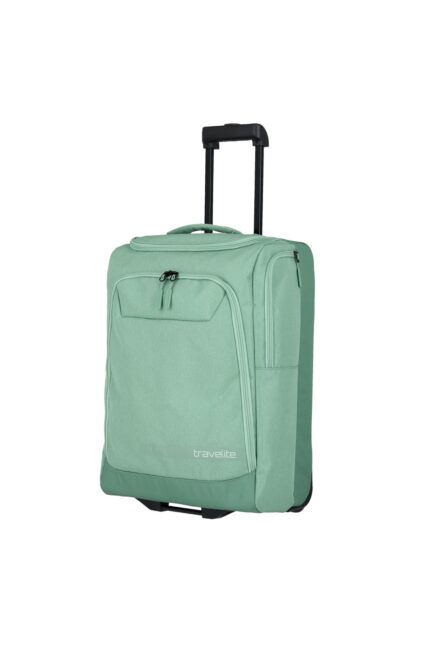 Travelite Kick Off Wheeled Duffle S 55 cm | Reistas 6909 80 sage green recht schuin