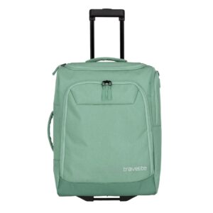 Travelite Kick Off Wheeled Duffle S 55 cm | Reistas 6909 80 sage green voorkant