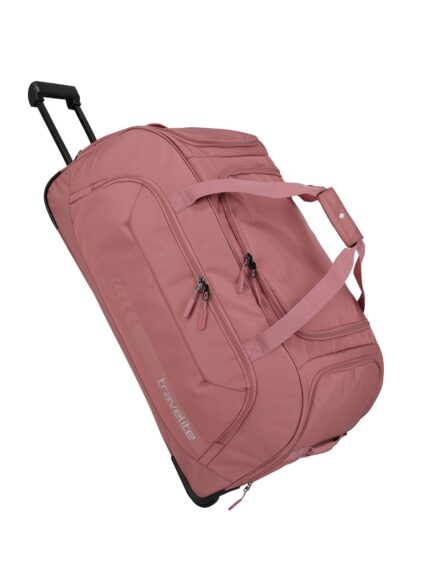 Travelite Kick Off Wheeled Duffle XL | Reistas 120 liter 6911 14 rosé schuin