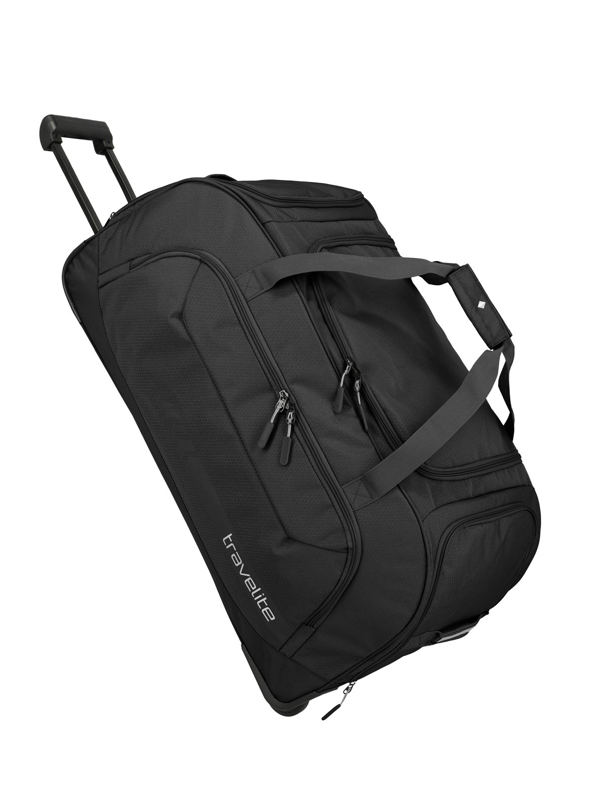 Travelite Kick Off Wheeled Duffle XL | Reistas 120 liter 6911 01 zwart schuin voor