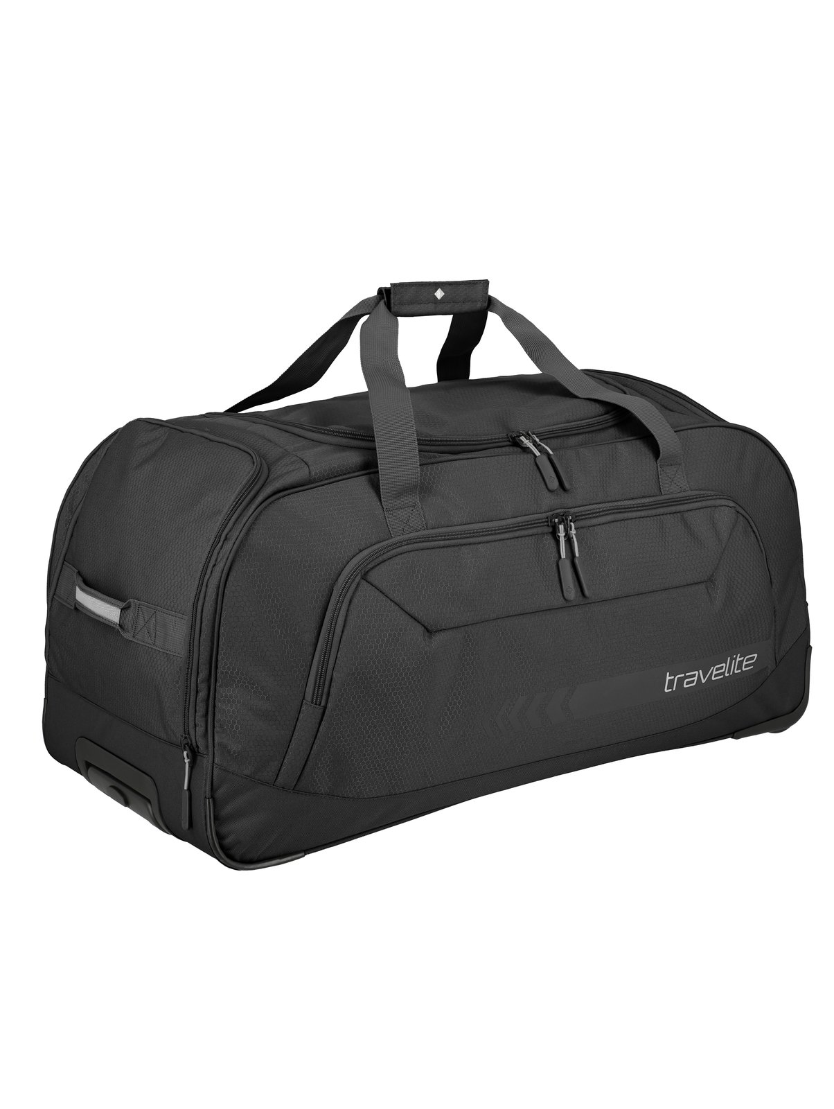 Travelite Kick Off Wheeled Duffle XL | Reistas 120 liter 6911 01 zwart links schuin