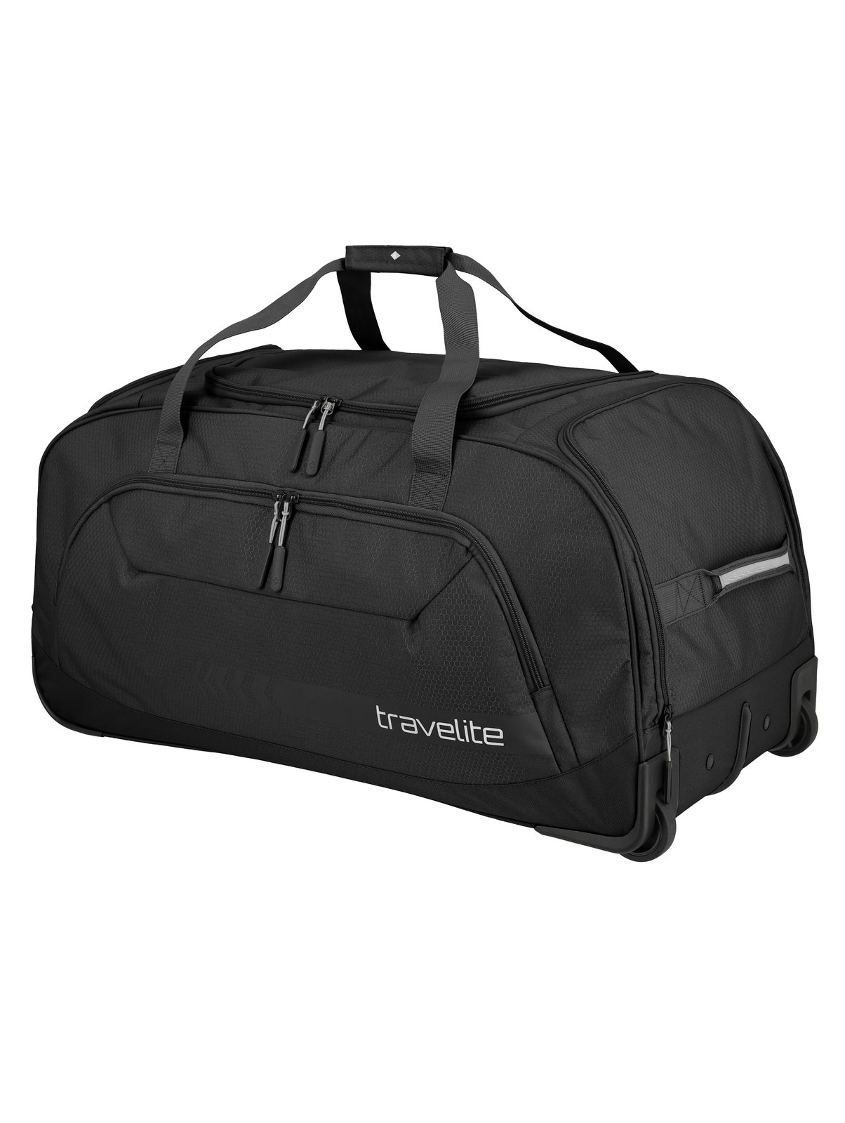 Travelite Kick Off Wheeled Duffle XL | Reistas 120 liter 6911 01 zwart voorkant rechts schuin