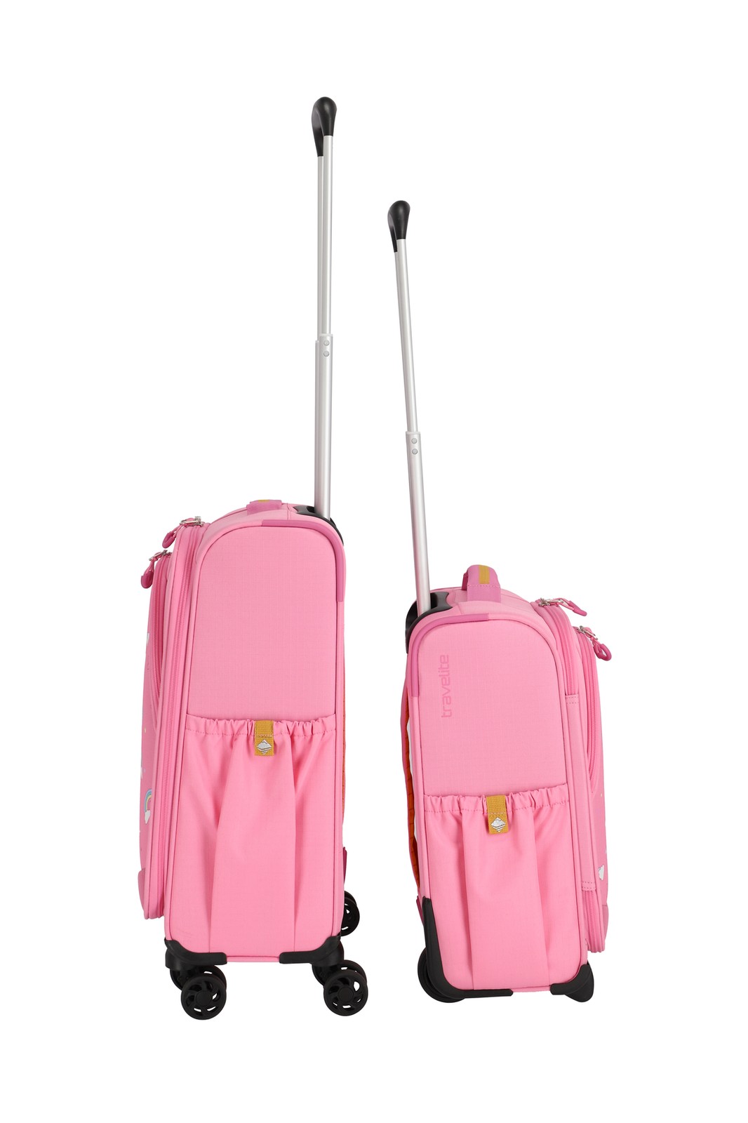 Travelite Minimover 2w Kids Trolley 19 liter | Kinderkoffer 81836 17 roze eenhoorn samen